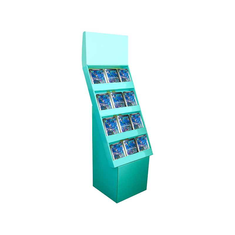 Biodégradable Sturdy Cardboard à quatre niveaux Stand pour les ventes de supermarchés